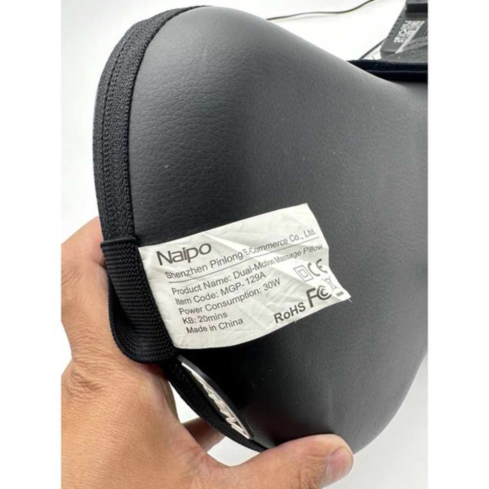 Naipo Shiatsu Neck Back Massager Massage Pillow with Heat,‎ Deep Tissue Kneading - Picture 6 of 6